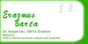 erazmus barta business card